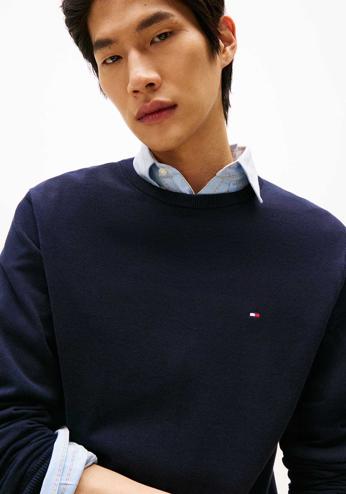 Tommy Hilfiger Signature Crew Neck Sweater, Desert Sky