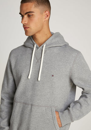 Tommy Hilfiger Essential Fleeced Hoodie, Medium Grey Heather