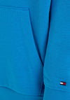 Tommy Hilfiger Boys Logo Hoodie, Cerulean Aqua
