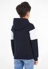 Tommy Hilfiger Older Kids Essential Colour-Block Hoodie, Desert Sky