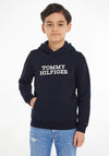 Tommy Hilfiger Older Kids Logo Hoodie, Desert Sky