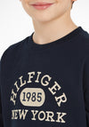 Tommy Hilfiger Boys Varsity Long Sleeve T-Shirt, Desert Sky