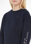Tommy Hilfiger Older Girls Essentials Embellished Sweatshirt & Legging Set, Desert Sky
