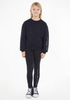 Tommy Hilfiger Older Girls Essentials Embellished Sweatshirt & Legging Set, Desert Sky