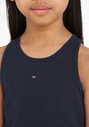 Tommy Hilfiger Girls Essentials Rib Tank Top, Desert Sky