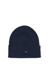 Tommy Hilfiger Essentials Flag Rib Knit Beanie, Navy