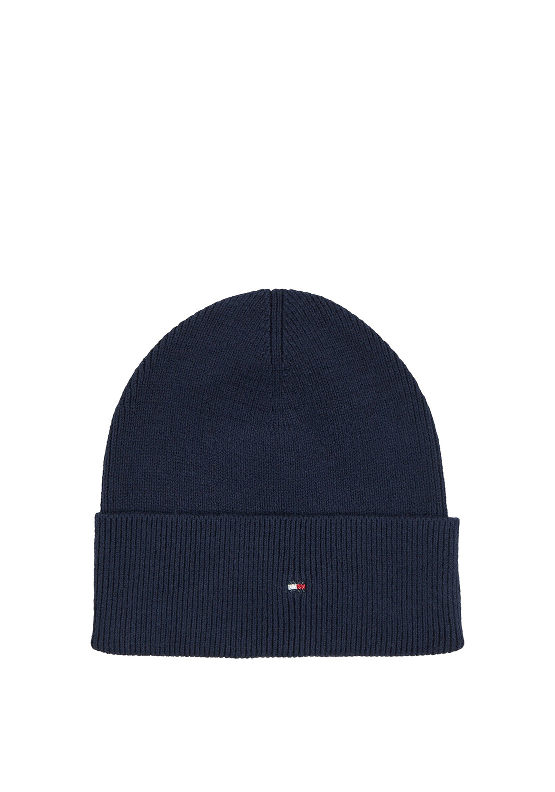 Tommy Hilfiger Essentials Flag Rib Knit Beanie, Navy