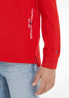 Tommy Hilfiger Boys Essentials Long Sleeve Polo, Fireworks