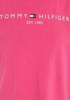 Tommy Hilfiger Older Girls Essentials Shirt Short Sleeve T-Shirt, Hot Magenta