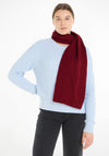 Tommy Hilfiger Essentials Flag Rib Knit Scarf, Red