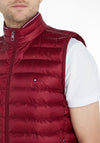 Tommy Hilfiger Core Packable Padded Gilet, Rouge