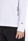 Tommy Hilfiger Boys Essentials Long Sleeve Polo, White
