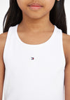 Tommy Hilfiger Girls  Essentials Rib Tank Top, White
