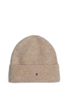 Tommy Hilfiger Essential Flag Fuzzy Beanie, Beige