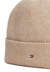 Tommy Hilfiger Essential Flag Fuzzy Beanie, Beige