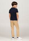 Tommy Hilfiger Boys Logo Short Sleeve Tee, Desert Sky
