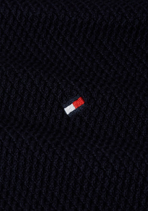 Tommy Hilfiger Textured Knit Crew Neck Sweater, Desert Sky