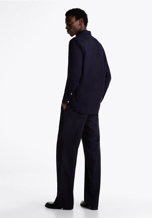 Tommy Hilfiger Flex Flag Embroidery Logo Shirt, Navy