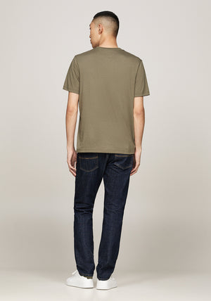 Tommy Hilfiger Logo Panel T-Shirt, Battle Green