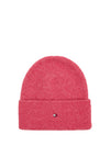 Tommy Hilfiger Essential Flag Fuzzy Beanie, Pink