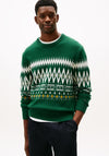 Tommy Hilfiger Fairisle Lambswool Blend Jumper, Ornamental Green