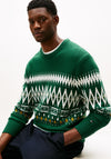 Tommy Hilfiger Fairisle Lambswool Blend Jumper, Ornamental Green