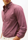 Tommy Hilfiger Flex Stripe Poplin Shirt, Wine