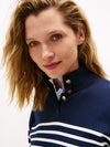 Tommy Hilfiger Button Up Sweatshirt, Navy