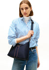 Tommy Hilfiger Signature Tape Shoulder Bag, Navy