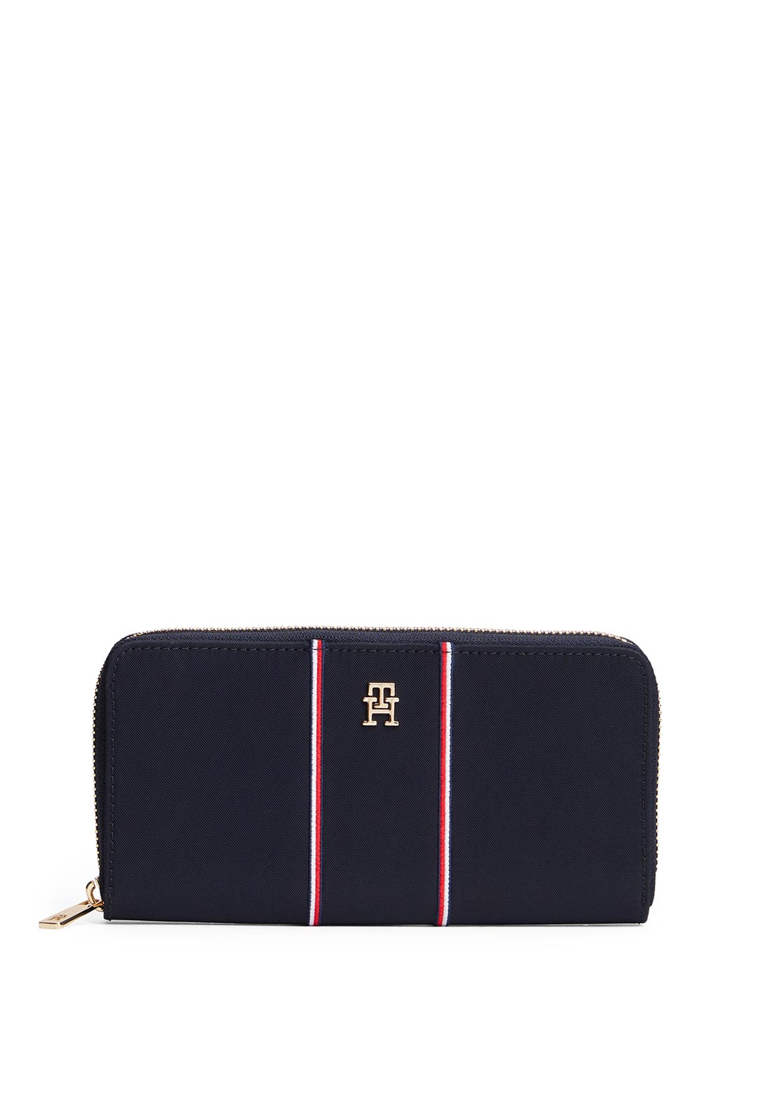 Tommy Hilfiger Large Icon Nylon Stripe Wallet, Navy