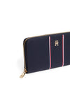 Tommy Hilfiger Large Icon Nylon Stripe Wallet, Navy