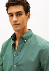 Tommy Hilfiger Flex Micro Print Poplin Shirt, Dark Green