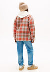 Tommy Hilfiger Older Boy Check Overshirt, Orange