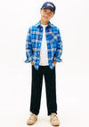 Tommy Hilfiger Boy Long Sleeve Check Shirt, Blue