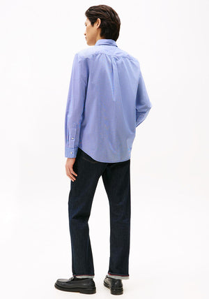Tommy Hilfiger Flex Micro Gingham Shirt, Wedge Blue