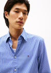 Tommy Hilfiger Flex Micro Gingham Shirt, Wedge Blue