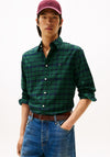 Tommy Hilfiger Blackwatch Plaid Shirt, Preppy Navy & Green