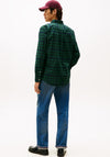 Tommy Hilfiger Blackwatch Plaid Shirt, Preppy Navy & Green
