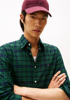 Tommy Hilfiger Blackwatch Plaid Shirt, Preppy Navy & Green