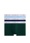 Tommy Hilfiger 3 Pack Signature Cotton Essentials Trunks, Blue Multi