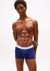 Tommy Hilfiger 3 Pack Signature Cotton Essentials Trunks, Blue Multi