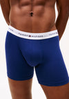 Tommy Hilfiger 3 Pack Essential Logo Waistband Trunks, Blue Multi