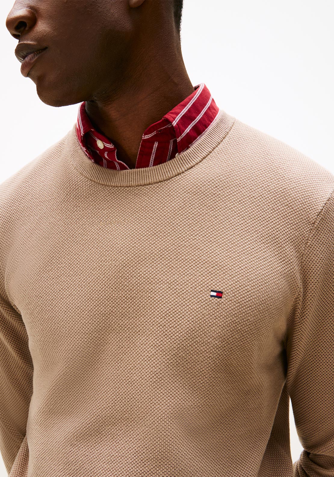 Tommy Hilfiger Textured Knit Sweater, Taupe