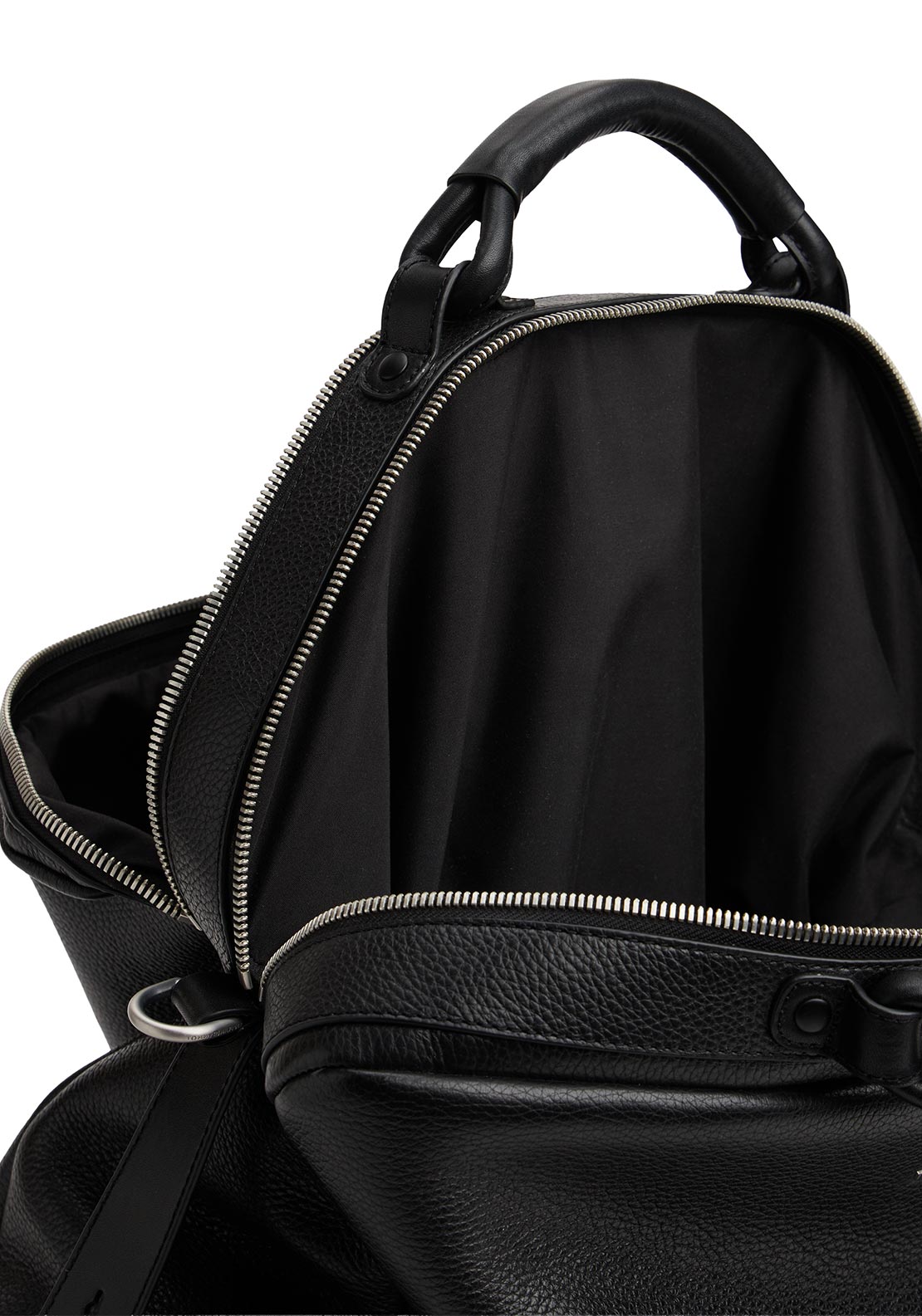 Tommy Hilfiger Men’s Premium Leather Duffle Bag, Black