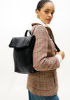 Tommy Hilfiger Logo Tape Fold Over Backpack, Black