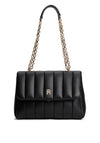 Tommy Hilfiger Chain Strap Quilted Shoulder Bag, Black