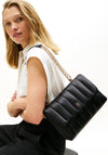 Tommy Hilfiger Chain Strap Quilted Shoulder Bag, Black