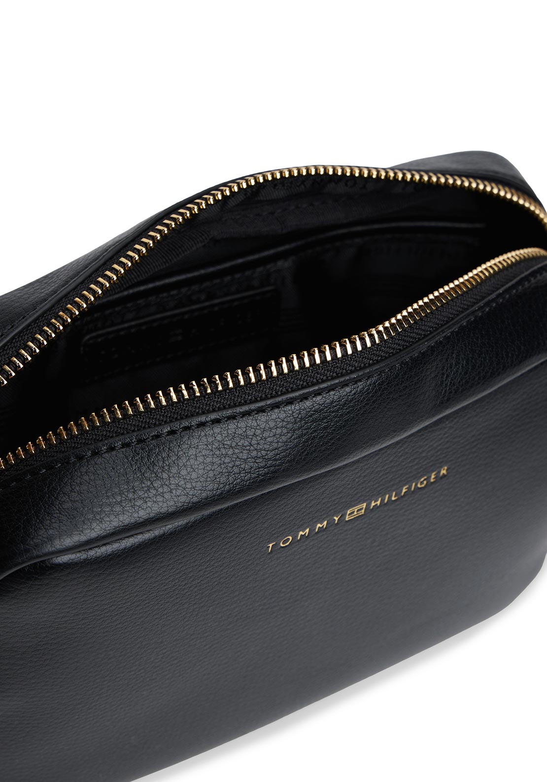 Tommy Hilfiger Webbing Logo Tape Camera Crossbody Bag, Black