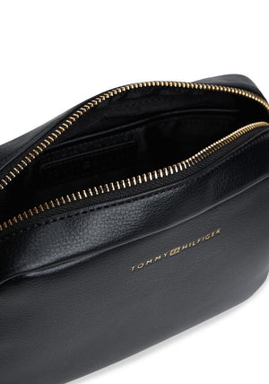 Tommy Hilfiger Webbing Logo Tape Camera Crossbody Bag, Black