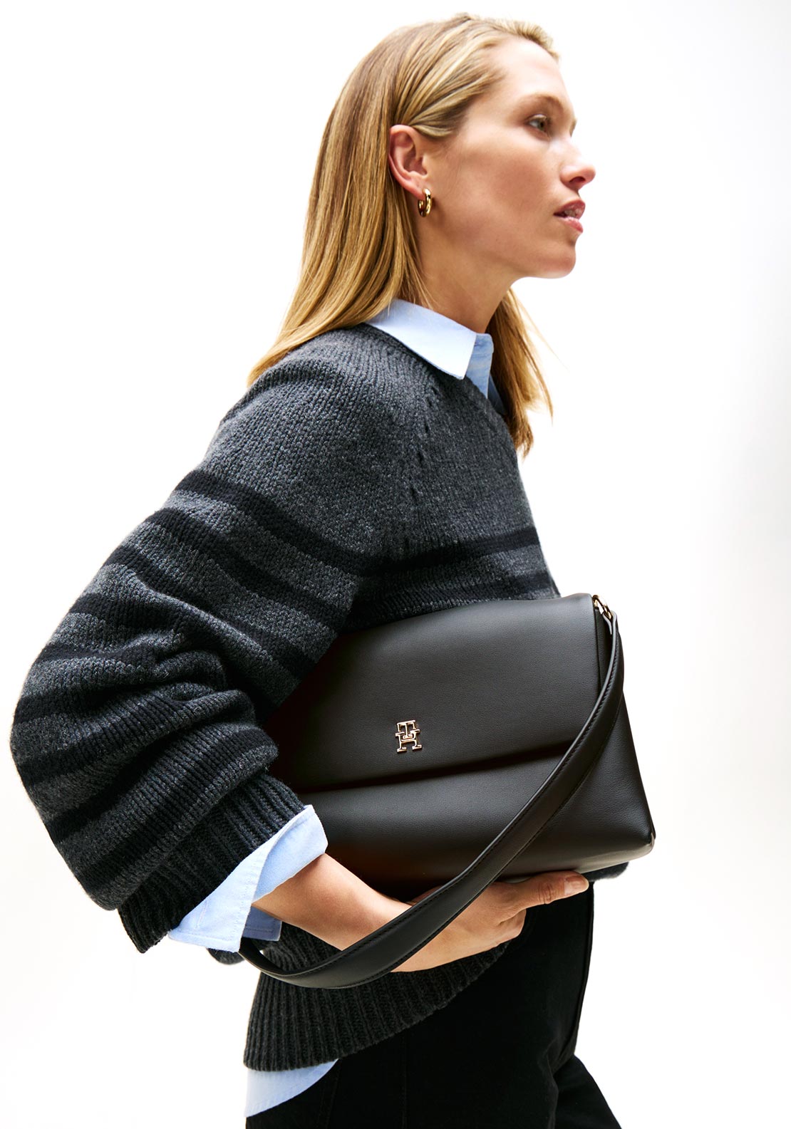 Tommy Hilfiger Distinct Camera Crossbody Bag, Black